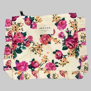 Sezane Froufrous Cotton Canvas Pouch